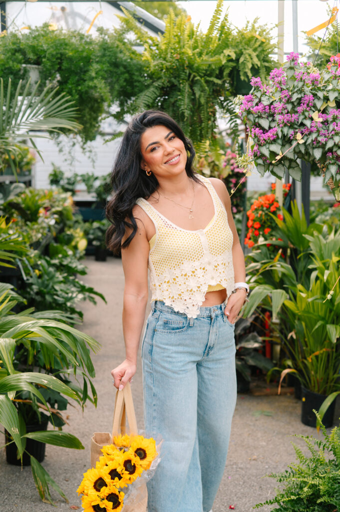  brand photography for fitness coach at Kirkwood Farmers Market in greater Saint Louis area.